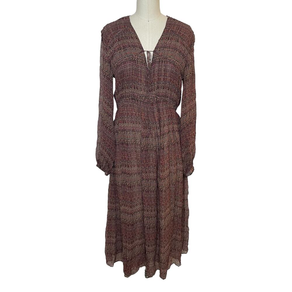 NEW Joie Alquina Dress Anise Flower Multi Colored Silk Lined Revolve Midi Small - Picture 5 of 12